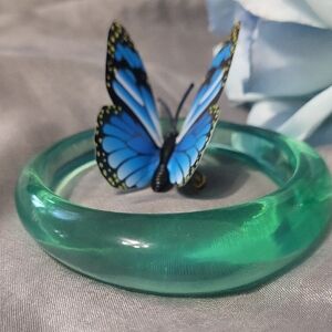 Vibrant Teal Bangle Bracelet